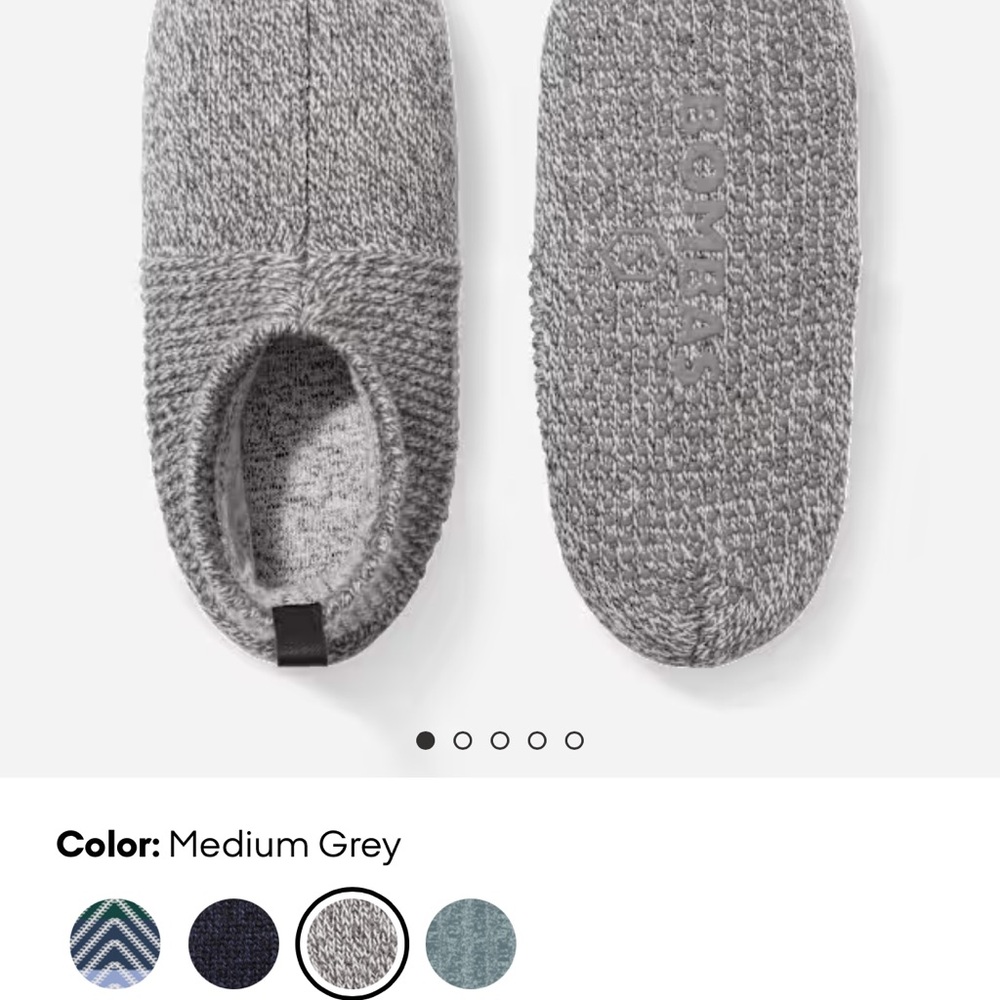 Bombas Gray Slippers - worn once!